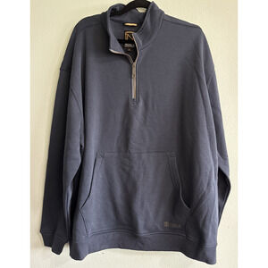 Noble Outfitters Men's 1/2 zip pullover Hoodie‎ Navy Size 3XL Business Casual